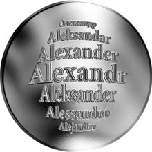 Česká jména - Alexandr - stříbrná medaile