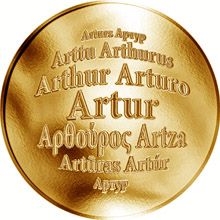 Česká jména - Artur - zlatá medaile