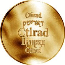 Česká jména - Ctirad - zlatá medaile
