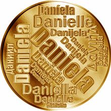 Česká jména - Daniela - velká zlatá medaile 1 Oz