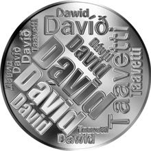 Česká jména - David - velká stříbrná medaile 1 Oz