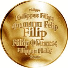 Česká jména - Filip - zlatá medaile