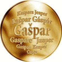 Slovenská jména - Gašpar - zlatá medaile
