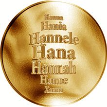 Česká jména - Hana - zlatá medaile