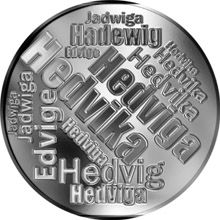Česká jména - Hedvika - velká stříbrná medaile 1 Oz
