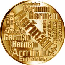 Česká jména - Heřman - velká zlatá medaile 1 Oz