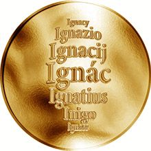 Česká jména - Ignác - zlatá medaile