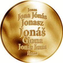 Česká jména - Jonáš - zlatá medaile