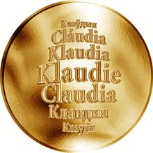 Česká jména - Klaudie - zlatá medaile