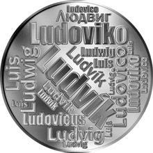 Česká jména - Ludvík - velká stříbrná medaile 1 Oz