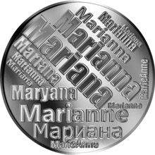 Česká jména - Mariana - velká stříbrná medaile 1 Oz