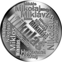 Česká jména - Mikuláš - velká stříbrná medaile 1 Oz
