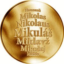 Česká jména - Mikuláš - zlatá medaile
