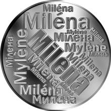 Česká jména - Milena - velká stříbrná medaile 1 Oz