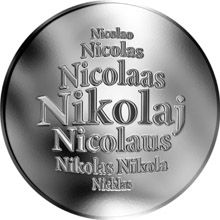 Slovenská jména - Nikolaj - velká stříbrná medaile 1 Oz