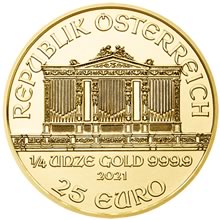 Náhled - Wiener Philharmoniker  1/4 Oz - Investiční zlatá mince
