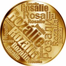 Česká jména - Rozálie - velká zlatá medaile 1 Oz