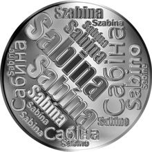 Česká jména - Sabina - velká stříbrná medaile 1 Oz