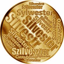 Česká jména - Silvestr - velká zlatá medaile 1 Oz
