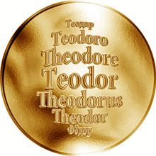 Česká jména - Teodor - zlatá medaile