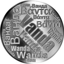 Česká jména - Vanda - velká stříbrná medaile 1 Oz