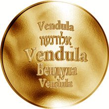 Česká jména - Vendula - zlatá medaile