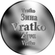 Slovenská jména - Vratko - velká stříbrná medaile 1 Oz