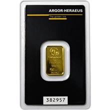 Náhled - Argor Heraeus SA 5 gramů - Investiční zlatý slitek