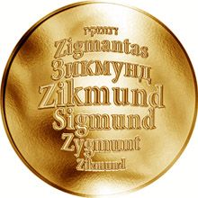 Česká jména - Zikmund - zlatá medaile