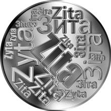 Česká jména - Zita - velká stříbrná medaile 1 Oz