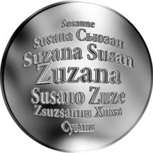 Česká jména - Zuzana - stříbrná medaile